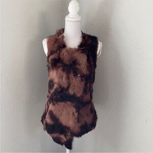 Elements by Vakko Rabbit Fur Vest